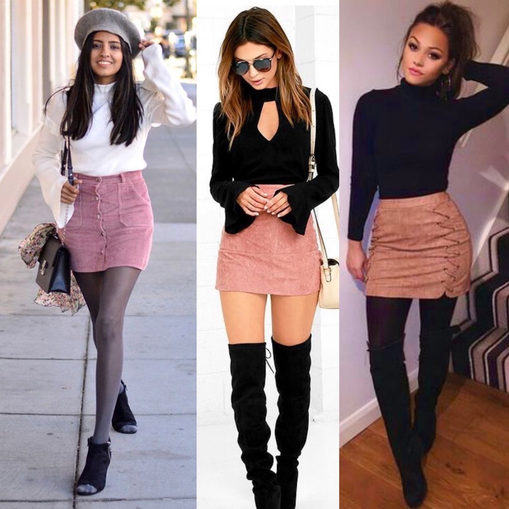 Glassons Panelled Cord Mini Skirt - Picture 8 of 8